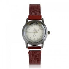 JG Kurren JG Z3107 Dámske magnetické hodinky červené