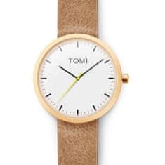 eCa  ZM176 Pánske hodinky Tomi svetlo hnedé