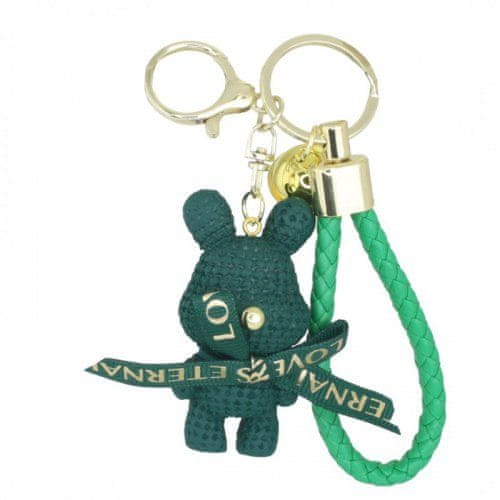 eCa  BRL117 Prívesok na kľúče - Sweet Bunny zelený