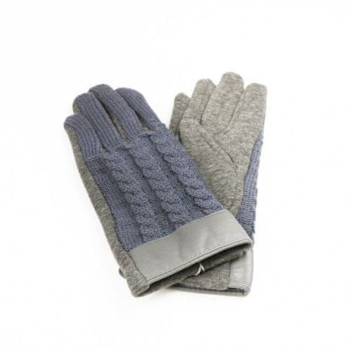 eCa  REK28 Dámske rukavice sa vyšívané šedé
