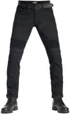 PANDO MOTO nohavice jeans KARLDO KEV 01 Extra short čierne 30