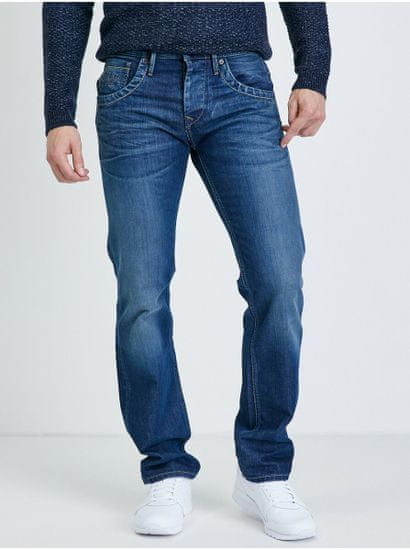 Pepe Jeans Straight fit pre mužov Pepe Jeans - modrá