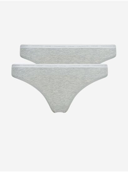Calvin Klein Sada dvoch šedých nohavičiek Calvin Klein Underwear