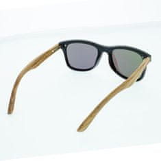 VeyRey drevené slnečné okuliare Nerd Stove zelená skla