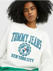Tommy Jeans Biela dámska mikina Tommy Jeans XS