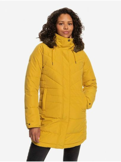 ROXY Žltá dámska zimná bunda Roxy Ellie