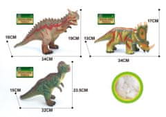 Alltoys Dinosaurus mäkký 3 druhy 34 cm