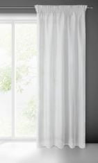 DESIGN 91 Hotová záclona s riasiacou páskou - Rebecca biela vintage, š. 4 m x d. 1,5 m