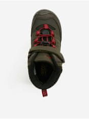 Kaki dievčenskú outdoorové členkové topánky Keen Redwood Mid 31