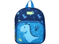 Vadobag Modrý detský ruksak Dinosaurus