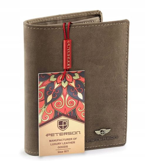 Peterson Pánska peňaženka Vadimphael svetlo hnedá