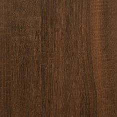 Vidaxl Skrinka na platne hnedý dub 84,5x38x48 cm kompozitné drevo