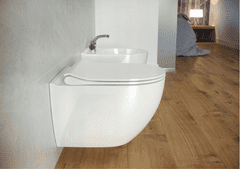 CERSANIT ZEN - závesná wc misa CleanOn s pomaly padajúcim sedátkom, biela, S701-428
