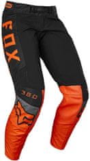 FOX nohavice FOX 360 Dier fluo černo-oranžovo-šedé 32