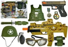 Lean-toys MP7 Glock 17 Vojenská strelecká súprava