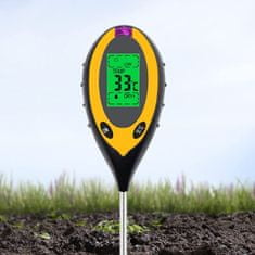 Sofistar Pôdny tester 4 v 1 (meter osvetlenia, hodnota PH, vlhkosť a teplota pôdy)
