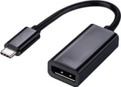 C-Tech adaptér USB-C - Displayport, M/F, 15cm