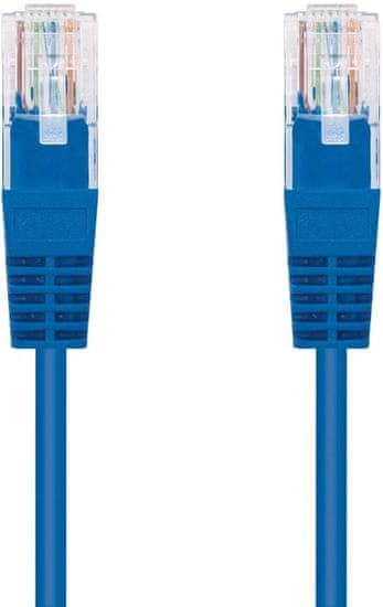 C-Tech kábel UTP, Cat5e, 3m, modrá