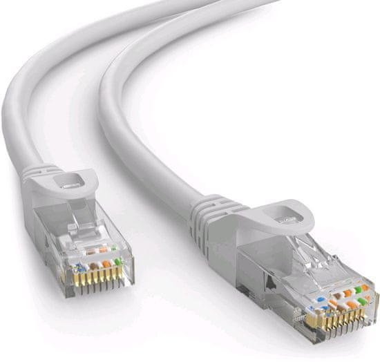 C-Tech kábel UTP, Cat6, 2m, šedá