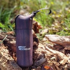 FitStream neoprénový obal na fľašu - Wood