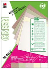 Marabu Green Sada papierov A4 Nature mix odtieňov