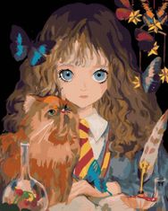 ZUTY Maľovanie podľa čísel 40 x 50 cm Harry Potter - Hermiona a Krivolab