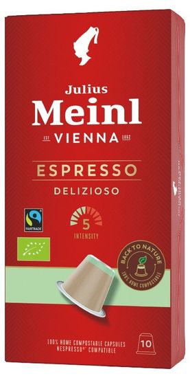 Julius Meinl Biologicky kompostovateľné kávové kapsule Espresso Delizioso 10 ks