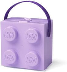 LEGO Olovrantový box s rukoväťou - fialový