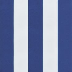 Vidaxl Poduška na paletovú pohovku modro-biele pruhy 60x40x12 cm látka