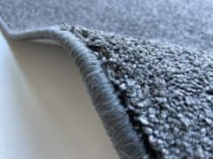 Vopi AKCIA: 100x120 cm Metrážny koberec Capri šedej (Rozmer metrového tovaru S obšitím)