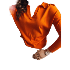 Dstreet Dámsky sveter ORBILLA oranžový my1927 Univerzálne