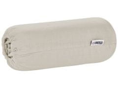 Beliani Bavlnená posteľná plachta 200 x 200 cm sivobéžová JANBU