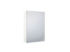 Beliani Kúpeľňová zrkadlová skrinka na stenu biela 40 x 60 cm PRIMAVERA
