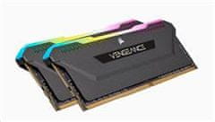 Corsair DDR4 32GB (2x16GB) Vengeance RGB PRO SL DIMM 3200MHz CL16 cierna