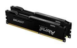 Kingston FURY Beast DDR3 16GB (Kit 2x8GB) 1866MHz DIMM CL10 čierna