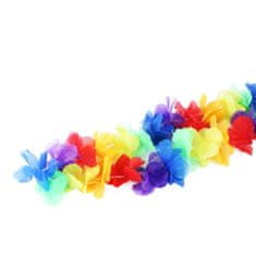 Rappa Náhrdelník Havaj farebné kvety 100 cm