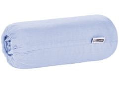 Beliani Bavlnená posteľná plachta 200 x 200 cm svetlomodrá JANBU