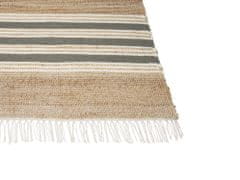 Beliani Jutový koberec 160 x 230 cm béžová/sivá MIRZA