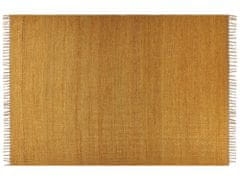 Beliani Jutový koberec 160 x 230 cm žltý LUNIA
