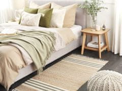 Beliani Jutový koberec 80 x 150 cm béžová/sivá MIRZA