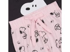 sarcia.eu Snoopy Sivé a ružové dámske pyžamo s krátkym rukávom, bavlna, dlhé nohavice , S