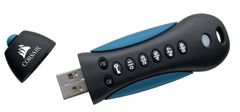 Corsair flash disk 64GB Padlock 3 256-bit AES šifrovanie USB 3.0 modro-čierny