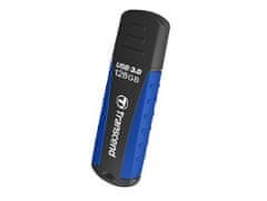 Transcend 128GB JetFlash 810 USB 3.1 (Gen 1) flash disk, čierno/modrý, odolá nárazu, tlaku, prachu aj vode