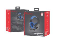 Genesis Herné stereo slúchadlá Argon 100, čierno-modré, 1x jack 4-pin