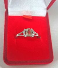 A-B A-B Strieborná súprava šperkov Kate s oválnym moldavitom, vltavínom a zirkónmi striebro 925/1000 200358509