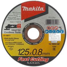Makita 12x kotúč 125x0,8 mm pre kov INOX E-10877