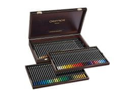 Caran´d Ache Umelecké akvarelové pastelky "Museum", 76 farieb, šesťhranné, drevený box, 3510.476