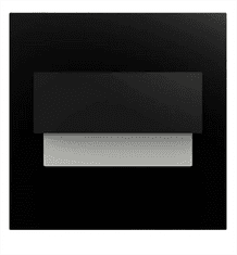 Orno Zapustené schodiskové orientačné svietidlo ORNO TRACO LED OR-OS-6165L6/B 12VDC, 1,5 W, 30lm, 6000K, čierna