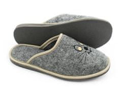NOWO Sivé plstené papuče dámske papuče r. 39