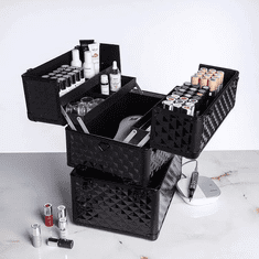 Neonail NeoNail luxusný kozmetický kufrík čierny L